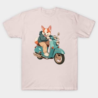 Cool dog riding motorbike T-Shirt